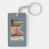 Britisches Eisenbahn-Mädchen, das über einer Schlüsselanhänger (Rückseite)