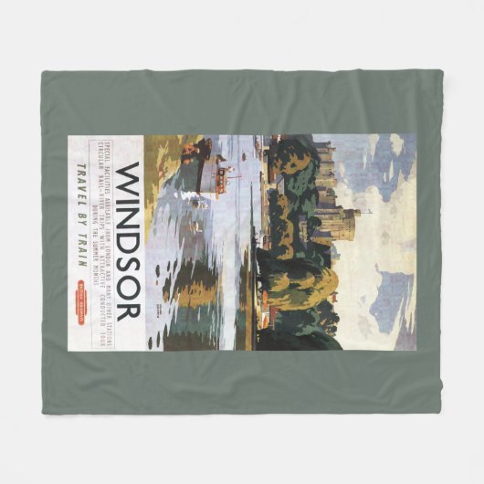 Britisches Eisenbahnen Windsor Fleecedecke (Vorderseite (Horizontal))