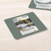 Britisches Eisenbahnen Windsor Rechteckiger Pappuntersetzer (angewinkelt)