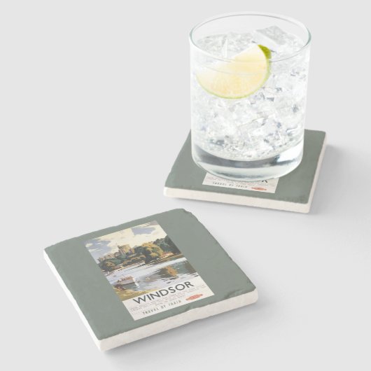 Britisches Eisenbahnen Windsor Steinuntersetzer (Seitenansicht)