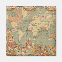 Britisches Empire Vintage Viktorianische Karte