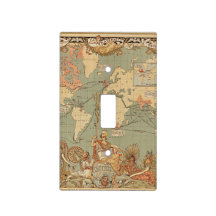 Britisches Empire Vintage Viktorianische Weltkarte