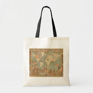 Britisches Empire Vintage Viktorianische Weltkarte Tragetasche