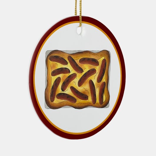 Britisches englisches Lebensmitteltoad in den Hole Keramik Ornament (Rechts)