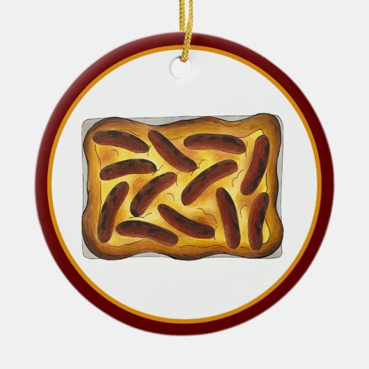 Britisches englisches Lebensmitteltoad in den Hole Keramik Ornament (Vorne)