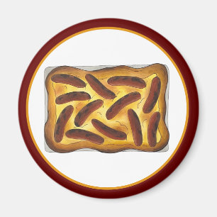 Britisches englisches Lebensmitteltoad in den Hole Magnet