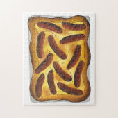 Britisches englisches Lebensmitteltoad in den Hole Puzzle (Vertikal)