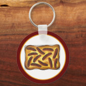 Britisches englisches Lebensmitteltoad in den Hole Schlüsselanhänger (Vorderseite)