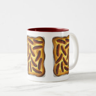 Britisches englisches Lebensmitteltoad in den Hole Zweifarbige Tasse