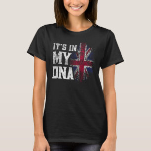 Britisches Erbe Wurzeln Großbritannien Flagge DNA T-Shirt