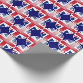 BRITISCHES Flaggen-Emblem Geschenkpapier (Ecke)