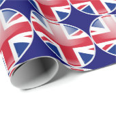BRITISCHES Flaggen-Emblem Geschenkpapier (Rolleneckpunkt)