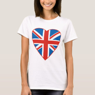 Britisches Flaggen-Herz T-Shirt