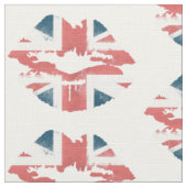 Britisches Flaggen-Lippengewebe Stoff (Nahaufnahme)