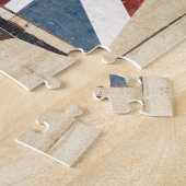 Britisches Flaggen-Segelboot Puzzle (Seite)