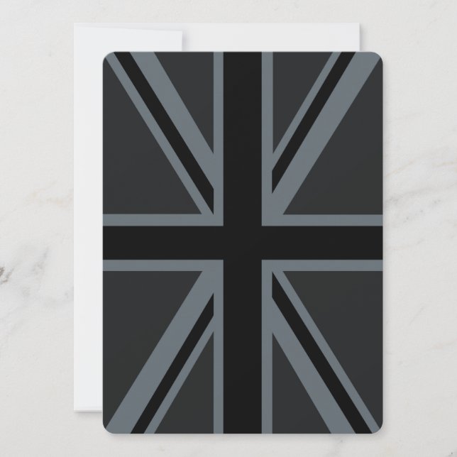 Britisches Flaggendesign für Black Union Jack - Br (Vorderseite)