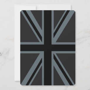 Britisches Flaggendesign für Black Union Jack - Br