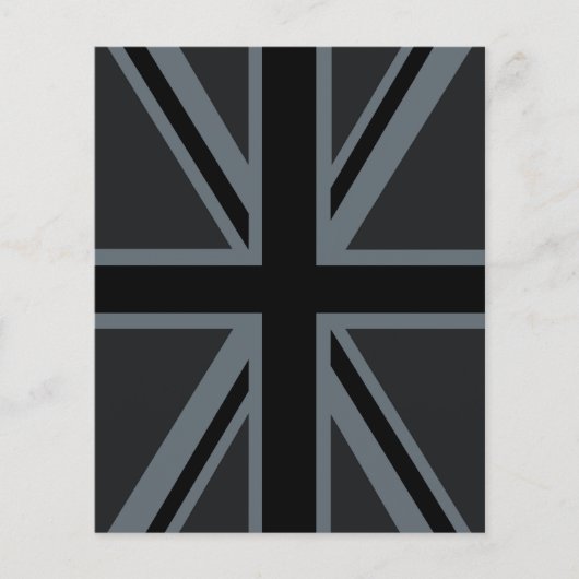 Britisches Flaggendesign für Black Union Jack - Br Flyer (Vorne)