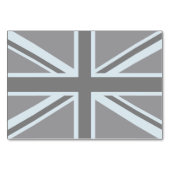 Britisches Flaggendesign für Black Union Jack - Br Tischnummer (Rückseite)