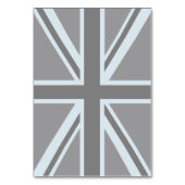 Britisches Flaggendesign für Black Union Jack - Br Tischnummer (Rückseite)