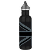 Britisches Flaggendesign für Black Union Jack - Br Trinkflasche (Links)