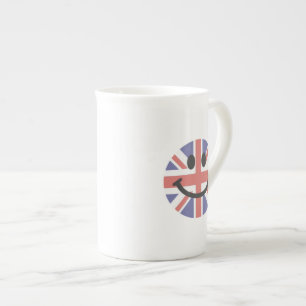 Britisches Flaggengesicht Porzellantasse