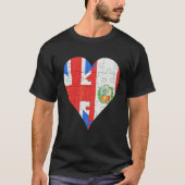 Britisches Flaggenherz T-Shirt (Vorderseite)