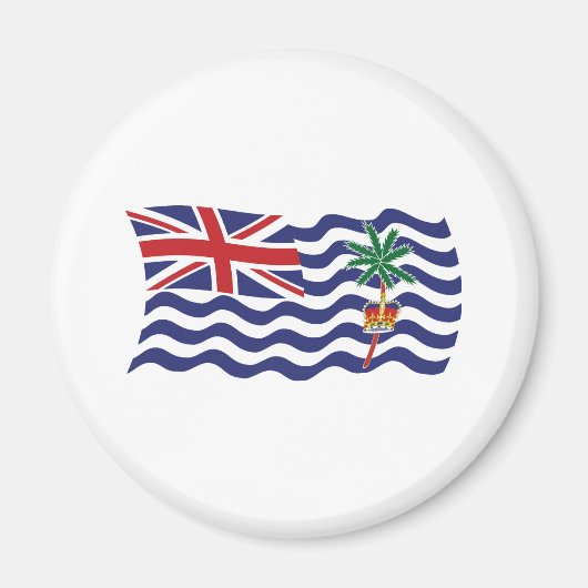 Britisches Flaggenmagnet für den Indischen Ozean Magnet (Vorne)
