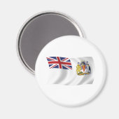 Britisches Flaggenmagnet für die Antarktis Magnet (Vorderseite/Rückseite)