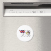 Britisches Flaggenmagnet für die Antarktis Magnet (In Situ (Geschirrspüler))
