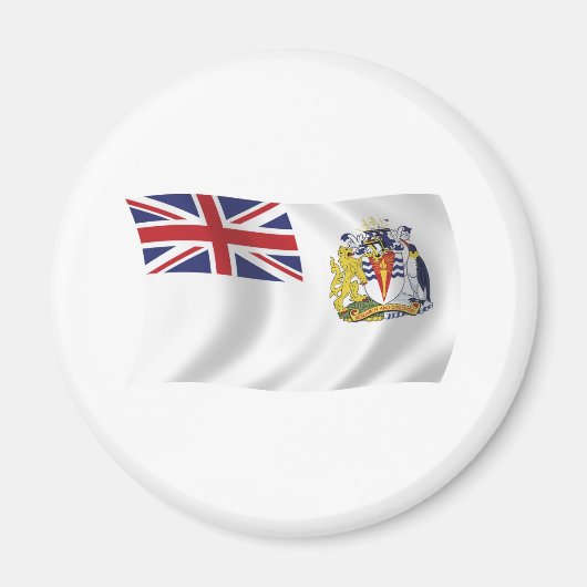 Britisches Flaggenmagnet für die Antarktis Magnet (Vorne)