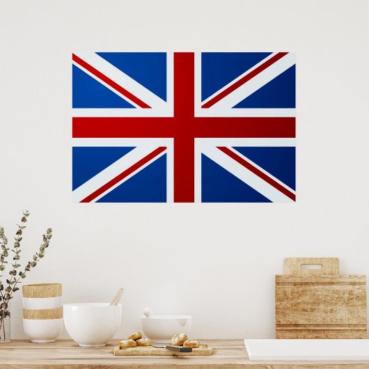 Britisches Flaggenposter Poster (Küche)