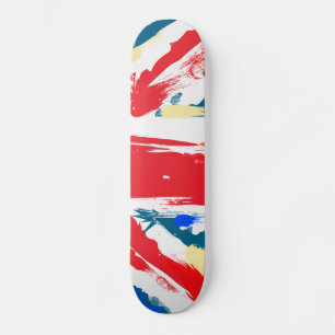 Britisches Gewerkschafts-Jack-Flaggen-Vintages Skateboard