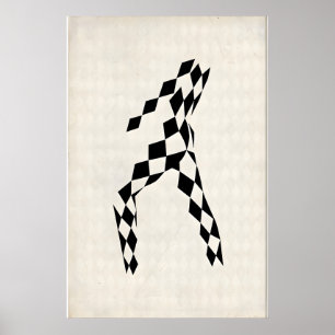 Britisches Glam Rock Original Poster Druck Design