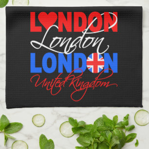 BRITISCHES Handtuch Londons