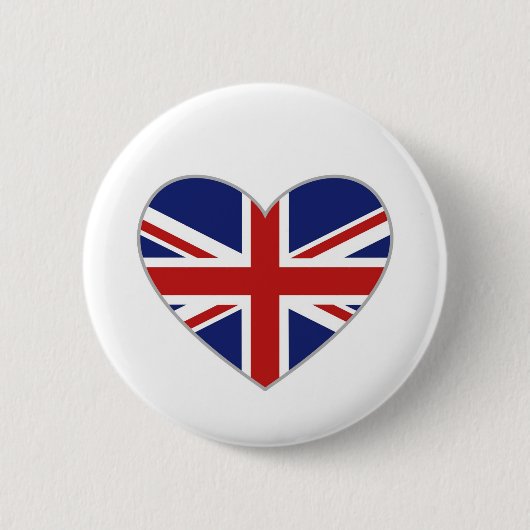 Britisches Herz Button (Vorderseite)