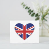 britisches Herz Postkarte (Stehend Vorderseite)
