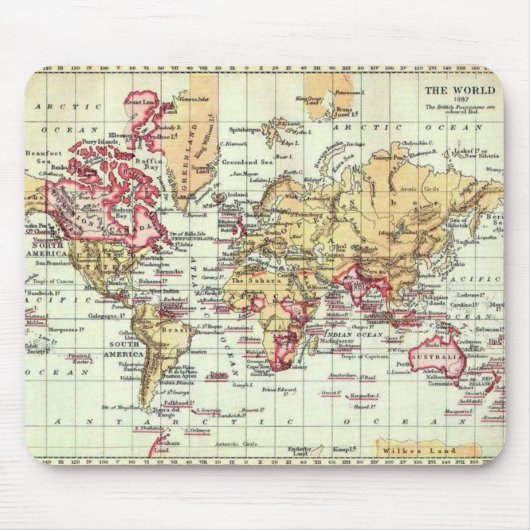 Britisches Imperium im Jahre 1897 Mousemat Mousepad (Vorne)