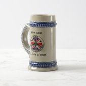 BRITISCHES JTAC BIER STEIN BIERGLAS (Vorderseite Links)