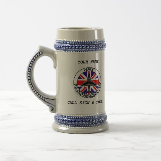 BRITISCHES JTAC BIER STEIN BIERGLAS (Links)