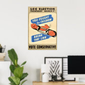 Britisches konservatives Parteiposter Sozialist Poster (Heimbüro)