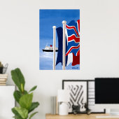 Britisches Kreuzfahrt-Reiseposter Poster (Heimbüro)