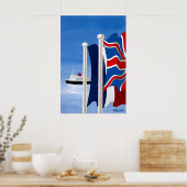 Britisches Kreuzfahrt-Reiseposter Poster (Küche)