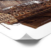 Britisches Kriegsmodell des 17. Jahrhunderts Poster (Ecke)