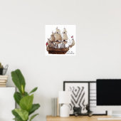 Britisches Kriegsmodell des 17. Jahrhunderts Poster (Heimbüro)