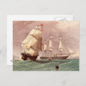 Britisches Kriegsschiff HMS Warrior Postkarte (Vorne/Hinten)