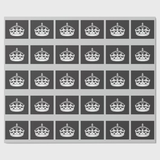 Britisches Kronen-Packpapier Geschenkpapier (Flach)