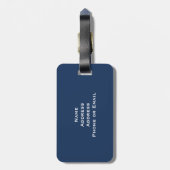 Britisches laufendes Streifen-rotes weißes Blau Gepäckanhänger (Rückseite vertikal)