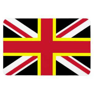 Britisches Magnet - Vier Kreuzflagge