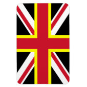 Britisches Magnet - Vier Kreuzflagge (Vertikal)